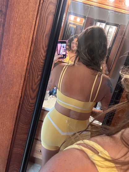 Zyia Active Size Large Yellow Bra