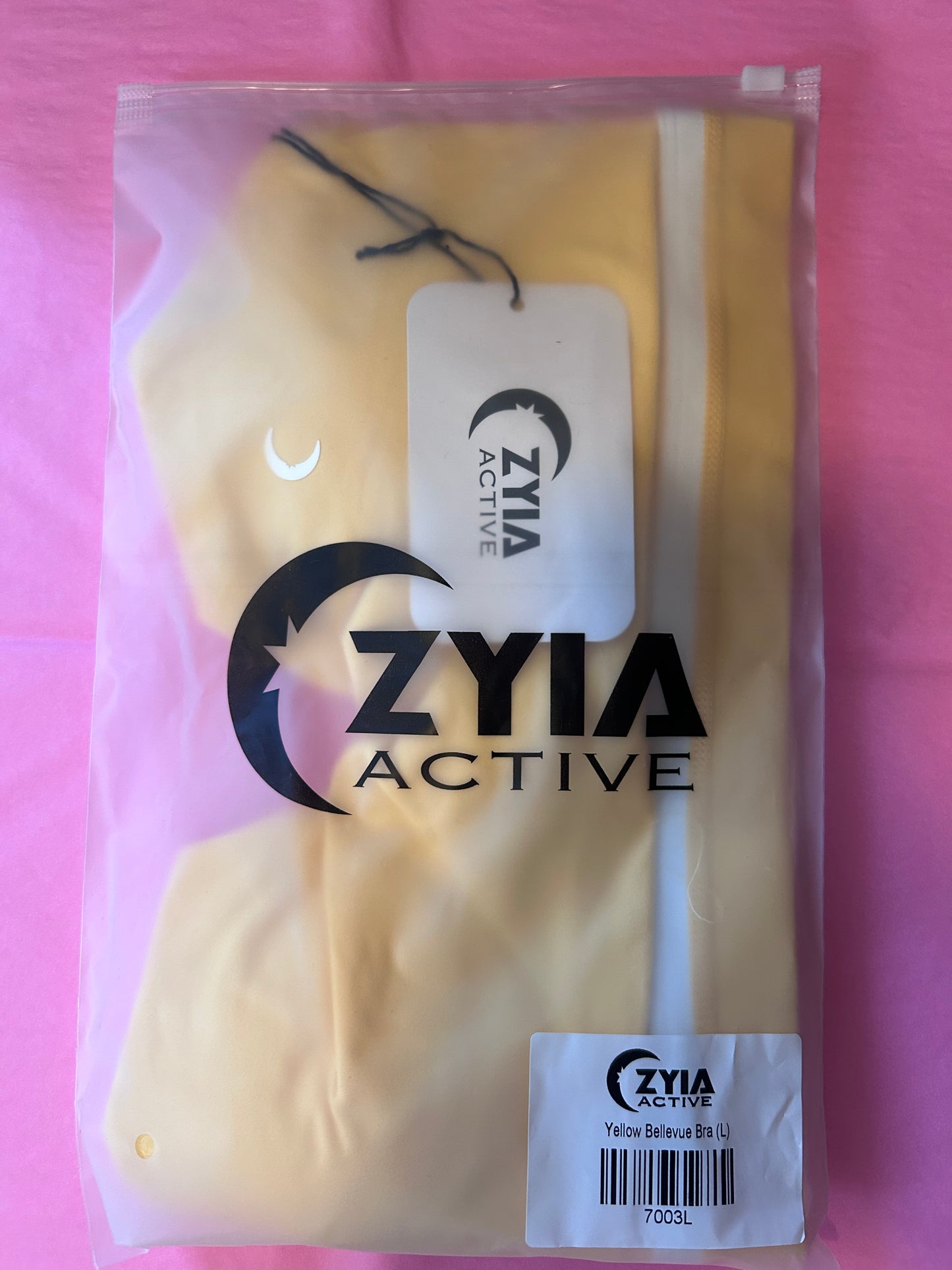 Zyia Active Size Large Yellow Bra