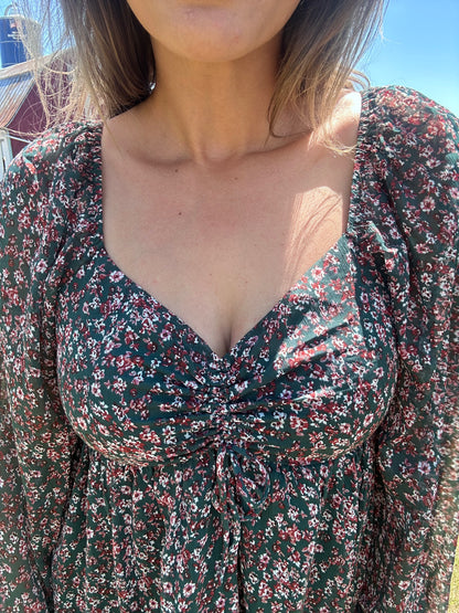 Boho Floral Sweetheart Dress
