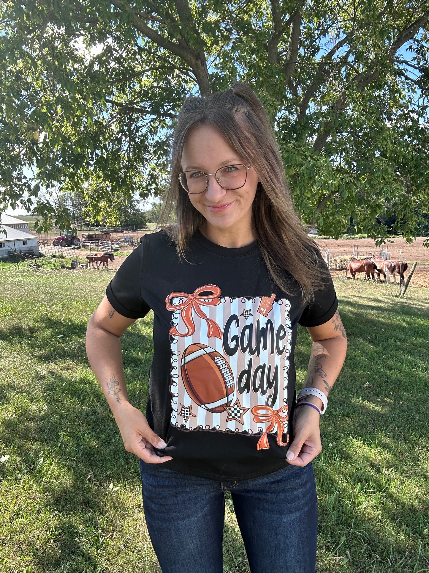 Casual Game Day Football T