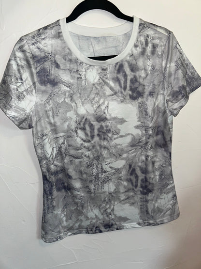 Abstract Woodland T Shirt - Gray