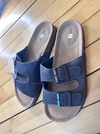 Classic 2 Strap Sandal - Brown