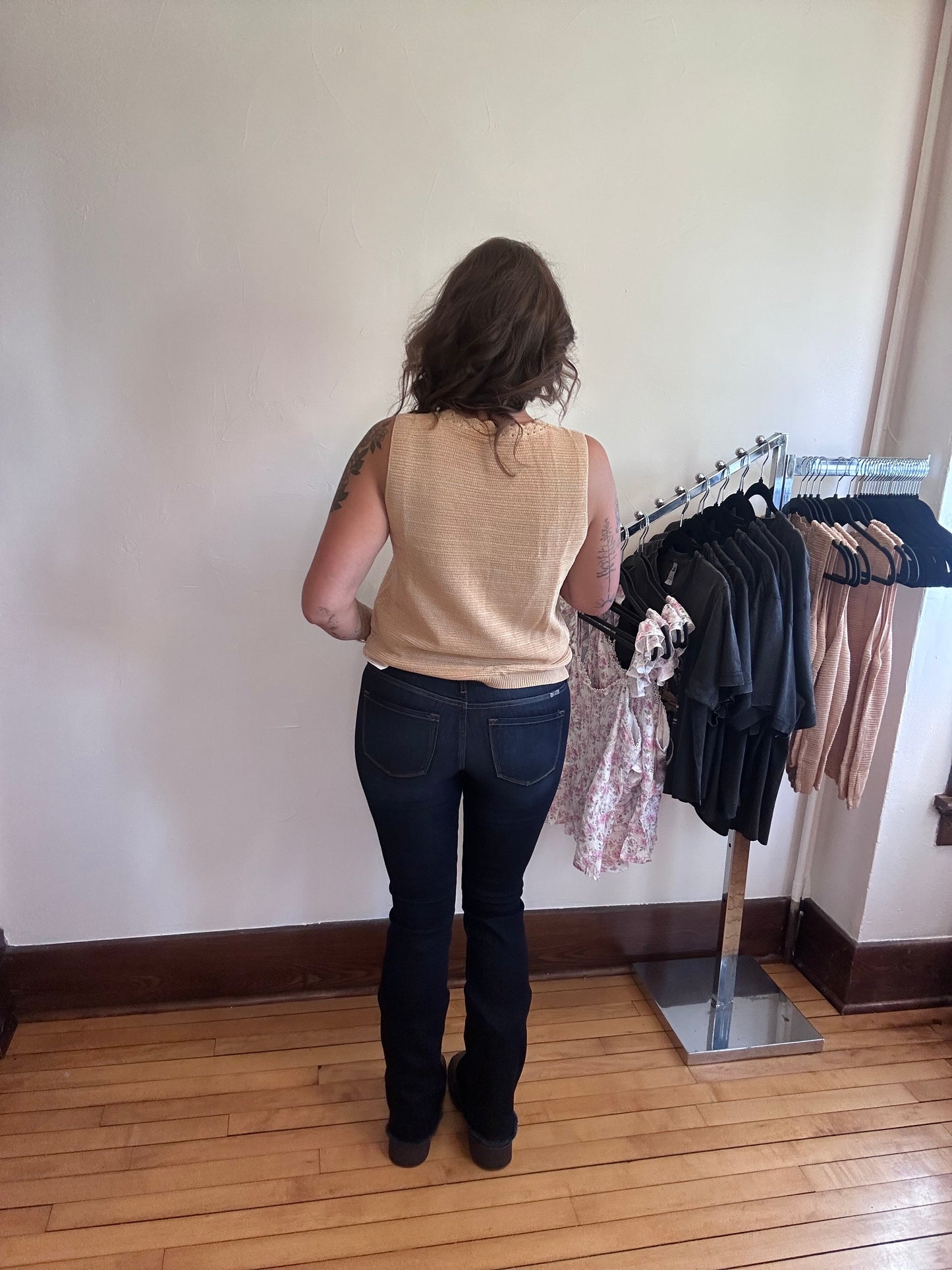 Kancan Low Rise Jeans - Super Dark
