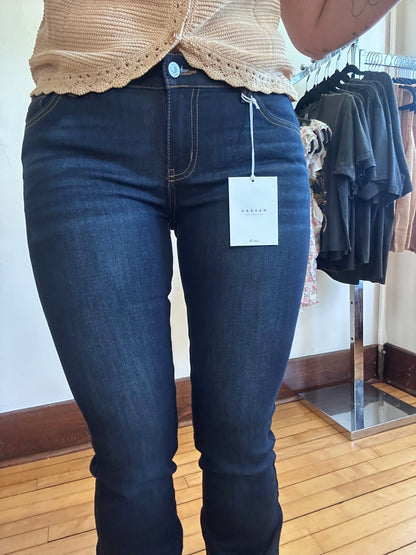 Kancan Low Rise Jeans - Super Dark