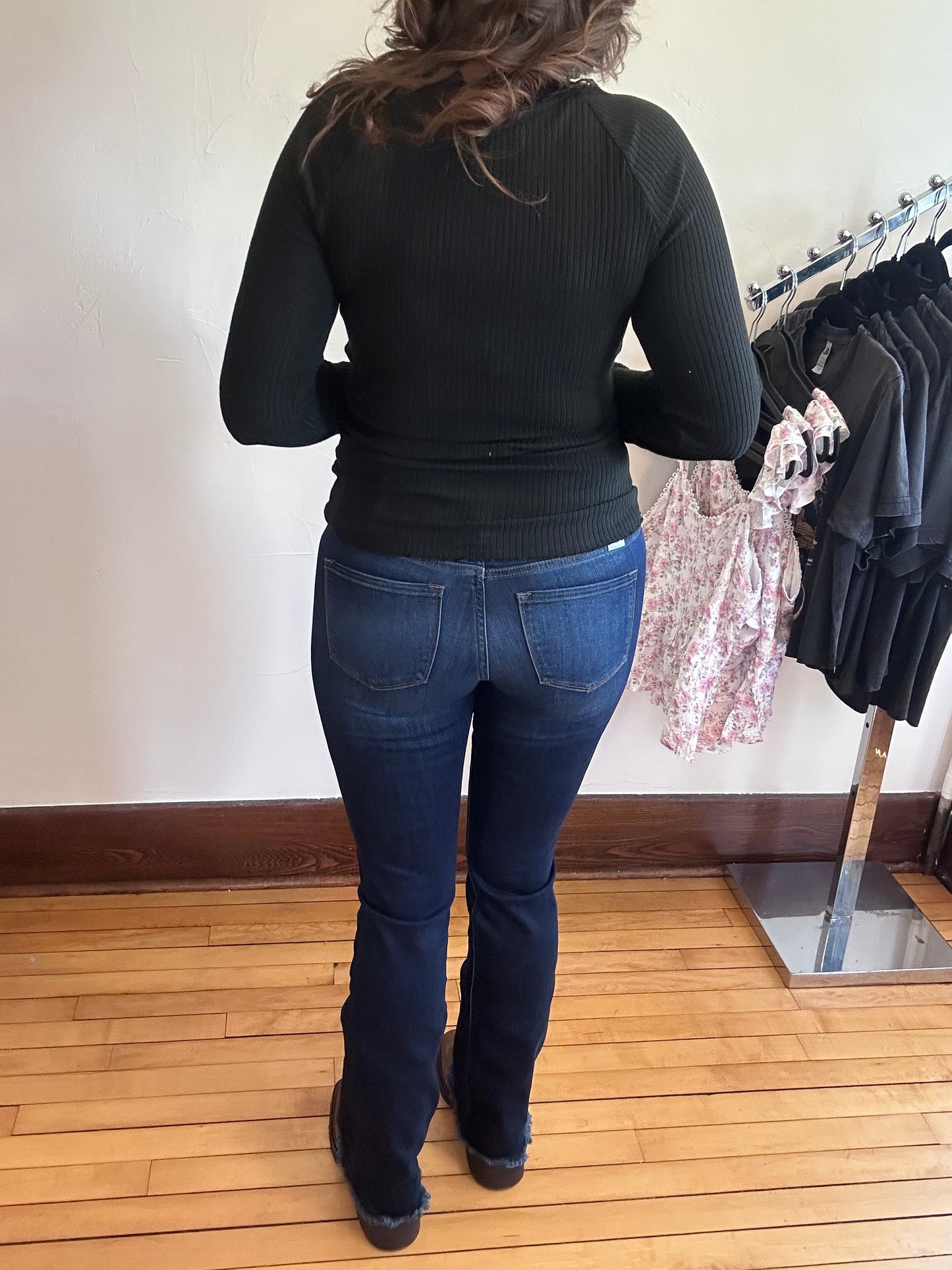 Kancan Low Rise Jeans - Dark