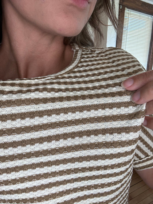 Striped Textured 2pc Set